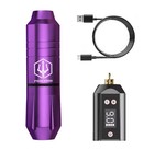 Poseidon Wireless Tattoo Pen Kit     Gun  Power Supply  40 Needles  Beginner Set