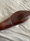 Beautiful Old Antique Victorian Wood Shoe Stretcher  Cherry  Monogrammed R 
