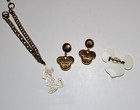 Walt Disney Mickey Mouse Vintage Pin Bracelet And Earrings