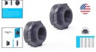 Versatile 2  Pvc Bulkhead Fittings - Ideal For Aquariums   Rain Barrels  2-pack