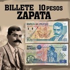 Mexico 10 Pesos  Bank Note  Papel  10 Pesos Zapata  Used  Circulated Scarce One