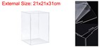 Clear Display Case Acrylic Box Assemble Box 25x25x40cm For Collectibles Crafts