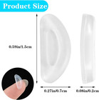20 Pairs Anti Slip Eyeglass Nose Pads Silicone Nose Pads For Glasses Agglutinate