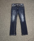 Miss Me Jeans Women   s Size 32 Mid Rise Straight Leg Denim Jeans