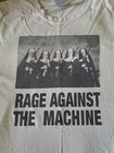 Rare Rage Against The Machine Hanes Heavyweight Adult L White Graphic T-shirt