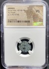 Judaea 66-70 Ad Jewish Roman Empire War  Year 2 Prutah Coin Ngc Vg  Great Color 