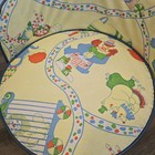 Vtg Retro 70 s Kids Childs Padded Booster Seat Toddler Chair 60s Clowns Usa
