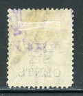 Ceylon 110 Sg170 Used 1885 56c On 96c Gry Qvic Wmk Crown Cc Cv 28