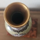 Exquisite Chinese Cloisonn   Enamel Vase With Mythical Creature Motif