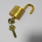Corbin Russwin Brass Traditional Shackle Keyed Padlock Gold W  2 Keys