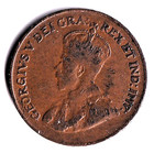 Canada 1923 1c One Small Semi Key Date Cent Copper Coin King George V Vg
