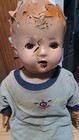 Vintage Scary Spooky Haunted Prop Doll With Rubber Body And Composition Head 25 