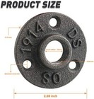1 2  Floor Flange 20 Pack - Malleable Iron Pipe Flange For Industrial Vintage