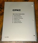 Cpkc Rail Train   Engine Safety Rule Book Hardback April 2023 Canadian Pacific