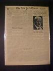 Vintage Newspaper Headlines  Hindenburg Dead Hitler Germany President Wwii  1934