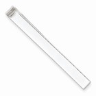 Solid Sterling Silver Polished Mens Tie Bar - 3 5 Grams