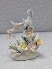 Vintage Ardalt Lenwile Porcelain Bird Figurine Blue Jay 4  Tall Japan