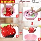 Guinea Pig Bed Rabbit Hideout Warm Fleece Cuddle Cup Washable Strawberry Style