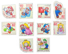 Super Mario Japan Stamps 2017 Complete Set Of 10 -used-