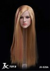 Jxtoys-028a 1 6 Head Sculpt Europe Girl Blonde Hair Fit 12   Female Ph Tbl Body