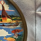 Vintage Sea World Metal Serving Tray Plate Amusement Park Souvenir Vintage 1976