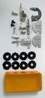 Lot Of 14 Singer Sewing Machine Attachments Parts   8 Flat Cams   Box