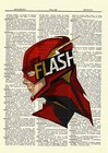 The Flash Dictionary Art Poster Picture Comic Book Marvel Dc Superhero Gift 