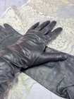 Vintage Caresskin By Superb Black Leather Gloves Size 7 Very Soft