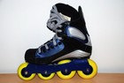 Mission Rl Violator Inline Hi-lo Hockey Roller Skates Youth Size 4d Blue Yellow
