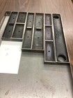 Antique Metal Letterpress Furniture Lot Of 6 Assorted Sizes - Lot A