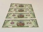 4 Consecutive 2014 Splash Mountain Disney Dollars  1 One Dollar Mickey