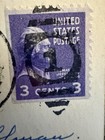 Vintage Rare Us 3 Cent Thomas Jefferson Stamp   Purple   Violet