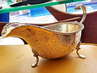Sterling Silver Sauce Boat Mappin   Webb Ltd  Antique London Sheffield