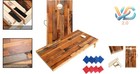 Solid Wood Cornhole Game Set Waterproof Outdoor Indoor Regulation Boards
