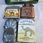Vintage Joe Camel Lighters   Ashtray Lot Of 4 Lighters   1 Ashtray
