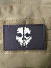 Call Of Duty Ghost Reflective Ir Skull Tactical Hook Loop Patch Glow Dark