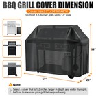 Heavy Duty Bbq Gas Grill Cover Barbecue Waterproof Outdoor Uv Protection 57 Inch