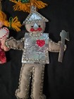 Vintage Felt Bucilla Kit Wizard Oz Ornaments Tinman Lion  Dorothy  Scarecrow 