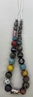 Genuine Ancient Roman Mosaic Gabri Glass Bead Necklace Circa 1st-2nd Century Ad
