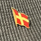 Denmark Flag Lapel Hat Pin Danish Travel Souvenir P7951
