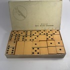 Vintage Cardinal Catalin Dominoes Full Set Butterscotch Catalin Bakelite Iob