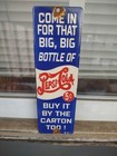 Vintage Pepsi-cola Porcelain Sign Beverage Soda Gas Station Sign Coke 8   2 5  