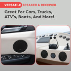240 Watts Bluetooth Marine Grade 6 5  2-way Speaker System  Amplified Full Range