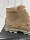 Sorel Boots Mens 8 Madson Ii Chukka Wp Tobacco Brown Waterproof Leather Lace Up