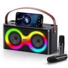 Karaoke Machine  Portable Bluetooth Speaker With 2 Wireless Moyleaf