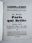 1931 Cabaret Casino De Paris Program Paris Qui Brille Mistinguett On Cover -zig