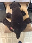 Vintage 1985 Tonka Pound Puppy Puppies Dog Plush Large 18  Dark Brown Short Ears