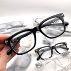 Cross Hearts Style Blue Light Glasses - Black And Silver