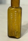 Boericke   Tafel New York  Blown Amber Medicine Bottle 