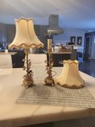Pair Of Antique French Ormolu Boudoir Lamps 20 Inch